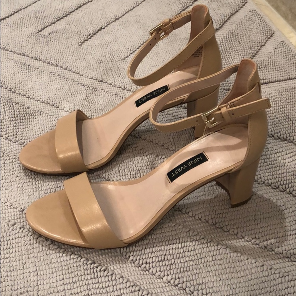 Nude heels - worn once!